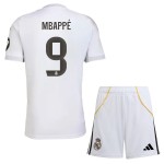 Günstige Fußballtrikots Real Madrid Mbappé 9 Kinder Heimtrikot 2025-26 Kurzarm
